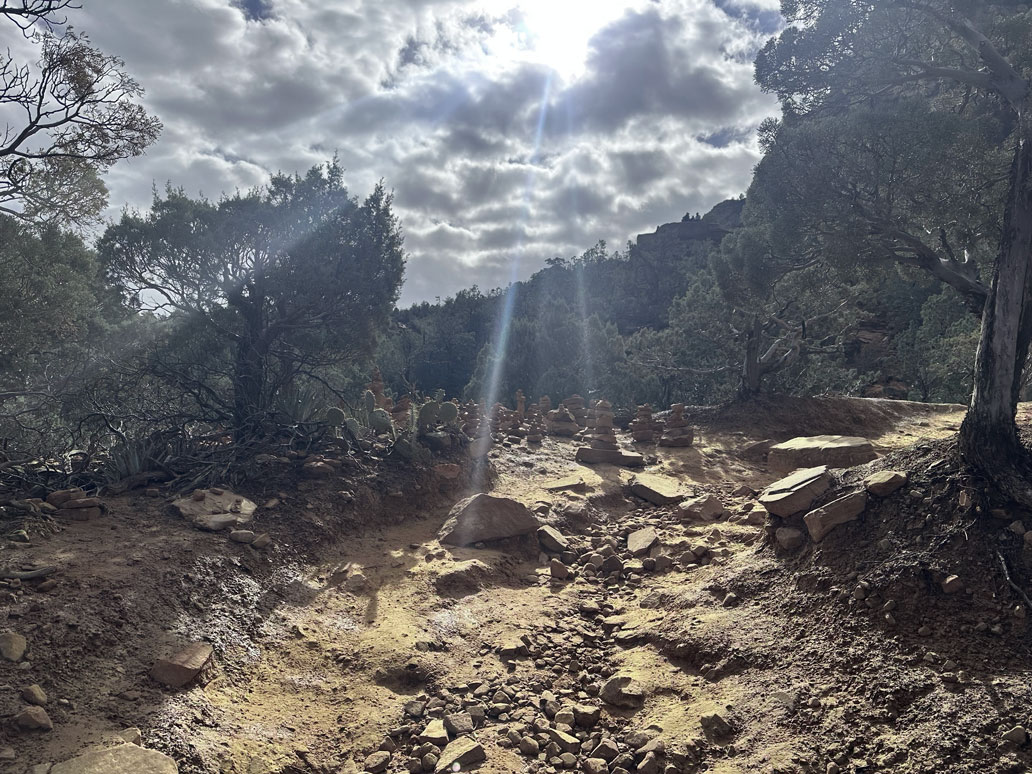 Landscape of path and nature in Sedona